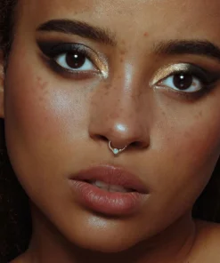 CLASSICS NEBULA. Opal Silver Clicker Ring - Septum