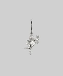CLASSICS Cupid & Psyche Lovers Hoop Earrings - Silver