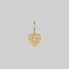 CLASSICS MY DARLING. Heart Cubic Zirconia Hoop Earrings - Gold