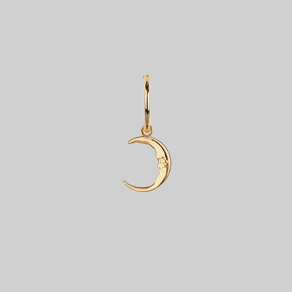 CLASSICS ELIN. Sun & Moon Hoop Earrings - Gold 5 CLASSICS ELIN. Sun & Moon Hoop Earrings - Gold