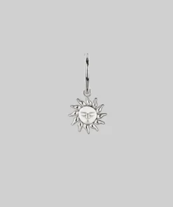 CLASSICS ELIN. Sun & Moon Hoop Earrings - Silver