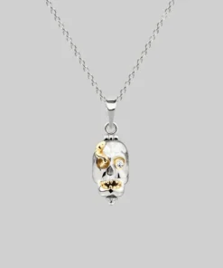 End Of Line REVENANT. Skull Poison Box Necklace - Silver Necklaces & Chains