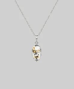End Of Line REVENANT. Skull Poison Box Necklace - Silver Necklaces & Chains