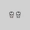 CLASSICS EDIE. Tiny Sterling Silver Skull Studs