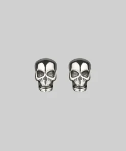 CLASSICS EDIE. Tiny Sterling Silver Skull Studs