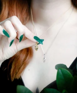 End Of Line REVENANT. Skull Poison Box Necklace - Gold