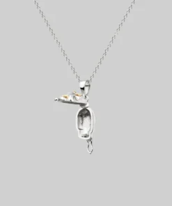 End Of Line REVENANT. Skull Poison Box Necklace - Silver Necklaces & Chains