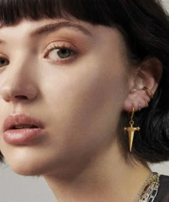 CLASSICS Simple Gold Clicker Hoop Earrings - 12mm