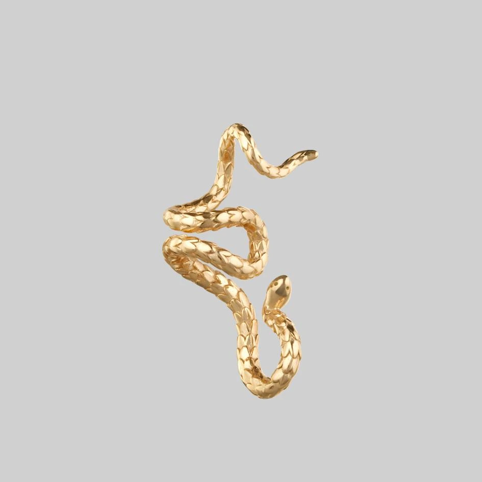 CLASSICS Earrings MINERVA. Snake Ear Wrap Cuff - Gold 2 CLASSICS Earrings MINERVA. Snake Ear Wrap Cuff - Gold