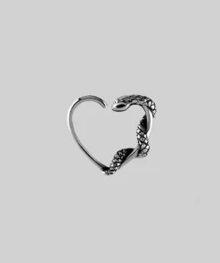 CLASSICS SLINK. Silver Snake & Heart Daith Ring