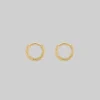 CLASSICS VEGA. Snake Skin Clicker Hoop Earrings - Gold