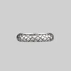 CLASSICS Rings VEGA. Snake Skin Band Ring - Silver