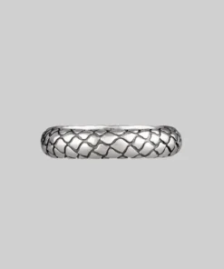 CLASSICS Rings VEGA. Snake Skin Band Ring - Silver