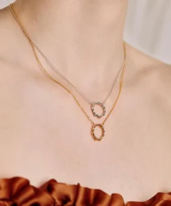 AW21 Necklaces & Chains DEVISE. Double Headed Snake Twist Necklace - Silver