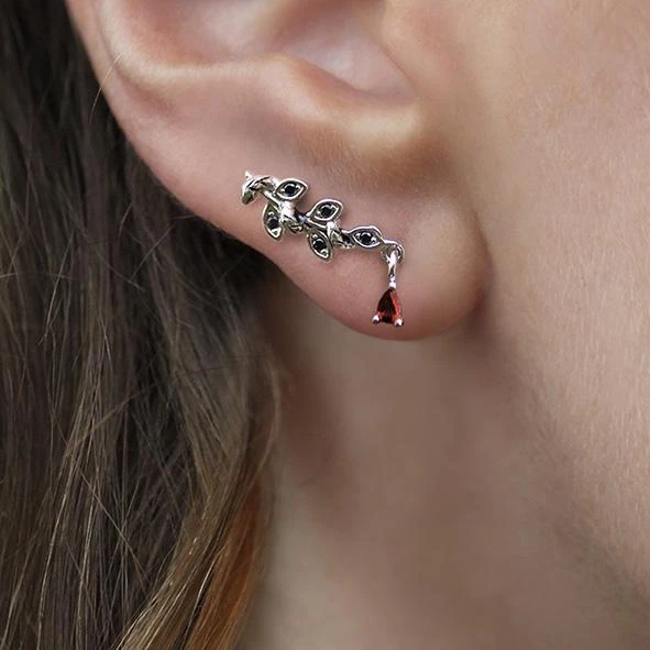 CLASSICS FORBODE. Snake & Vine Gold Stud Earrings 2 CLASSICS FORBODE. Snake & Vine Gold Stud Earrings