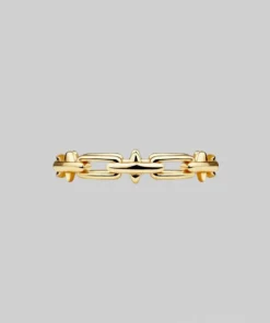 CLASSICS LUCIA. Spiked Chain Ring - Gold