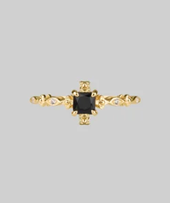 CLASSICS Rings KINGDOM. Regal Black Spinel Gold Ring