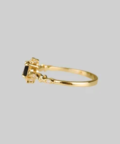 CLASSICS Rings KINGDOM. Regal Black Spinel Gold Ring