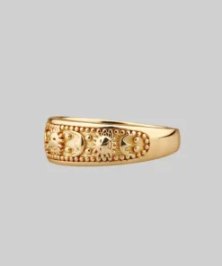 CLASSICS SOLAR MOON. Sun & Moon Band Ring - Gold Rings