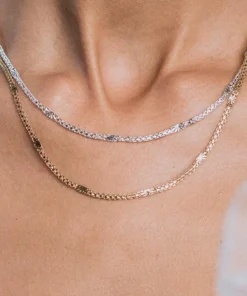 End Of Line JADE. Sunburst Chain - Silver Necklaces & Chains