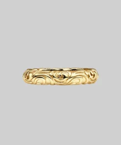 CLASSICS Rings MAUD. Scroll Detail Band Ring - Gold