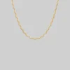 CLASSICS HARPER. Zig-Zag Chain Collar Necklace - Gold Necklaces & Chains
