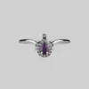 CLASSICS MONTAGUE. Amethyst Teardrop Silver Ring