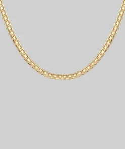 End Of Line REGARD. Cross Link Chunky Chain Necklace - Gold Necklaces & Chains