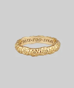 CLASSICS This Too Shall Pass Posie Ring - Gold