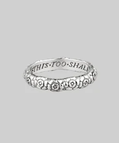 CLASSICS This Too Shall Pass Posie Ring - Silver Rings