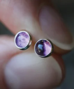 CLASSICS MAGICK. Amethyst Earrings - 4mm