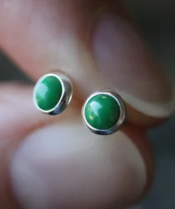 CLASSICS ENVY. Malachite Earrings - 4mm