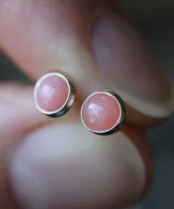 CLASSICS EMPRESS. Pink Opal Earrings - 4mm