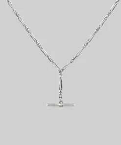 CLASSICS ARAEL. Twisted Figaro T-Bar Chain - Silver