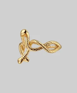 End Of Line Rings DECEIPT. Four Headed Snake Ring - Gold