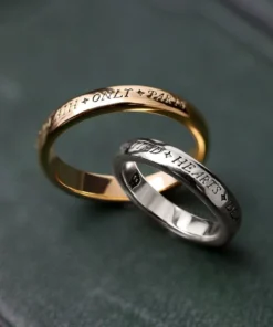 CLASSICS United Hearts Death Only Parts Posie Ring - Silver Rings