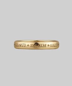 CLASSICS United Hearts Death Only Parts Posie Ring - Gold Rings