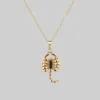CLASSICS VELES. Scorpion Onyx Necklace - Gold