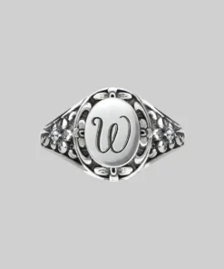 CLASSICS DARK GARDEN. Ornate Initial Ring (N - Z)
