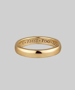 CLASSICS Rings When This You See Remember Me Posie Ring - Gold