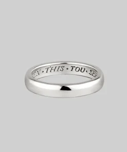 CLASSICS Rings When This You See Remember Me Posie Ring - Silver