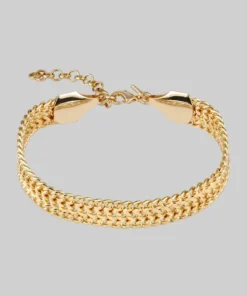 CLASSICS MARISE. Extra Wide Curb Chain Bracelet - Gold Bracelets